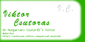 viktor csutoras business card